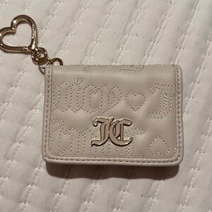 Juicy Couture Cream and Gold Key Card Holder